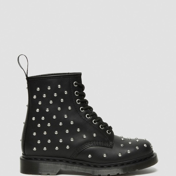 NEW DR MARTENS 1460 STUD WANAMA LEATHER LACE UP BOOTS - Picture 4 of 8
